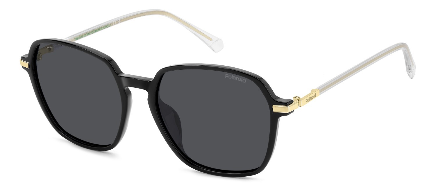 Sunglasses Polaroid Pld 4188/G 207847 807 M9 color black shape square lenses grey polarized