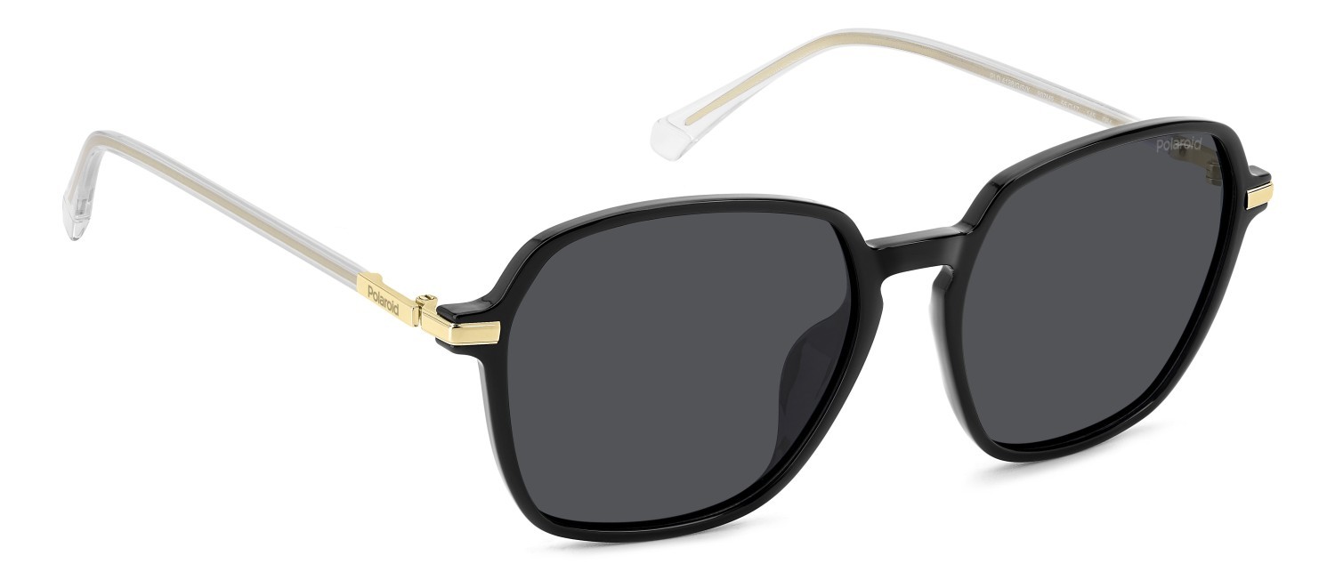 Sunglasses Polaroid Pld 4188/G 207847 807 M9 color black shape square lenses grey polarized