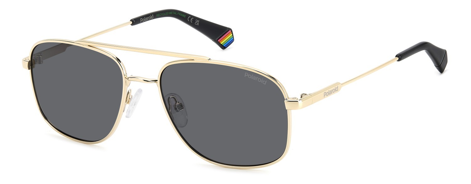 Sonnenbrillen Polaroid Pld 6235/S 207848 2F7 M9 farbe gold grey form rechteckig gläser grey polarized