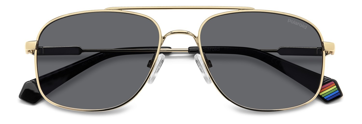 Sonnenbrillen Polaroid Pld 6235/S 207848 2F7 M9 farbe gold grey form rechteckig gläser grey polarized