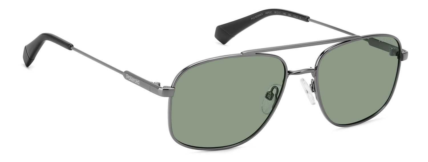 Sonnenbrillen Polaroid Pld 6235/S 207848 ASR UC farbe dark ruthenium green form rechteckig gläser green polarized