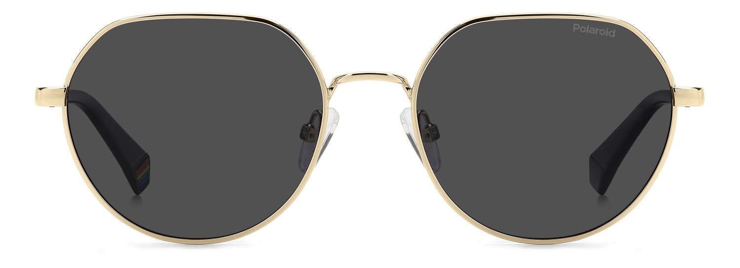 Sunglasses Polaroid Pld 6236/S 207849 RHL M9 color gold black_ shape round lenses grey polarized