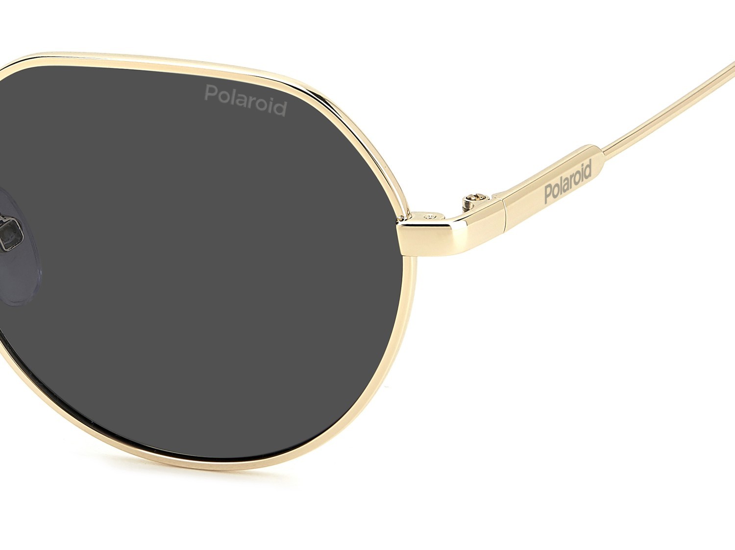 Sunglasses Polaroid Pld 6236/S 207849 RHL M9 color gold black_ shape round lenses grey polarized