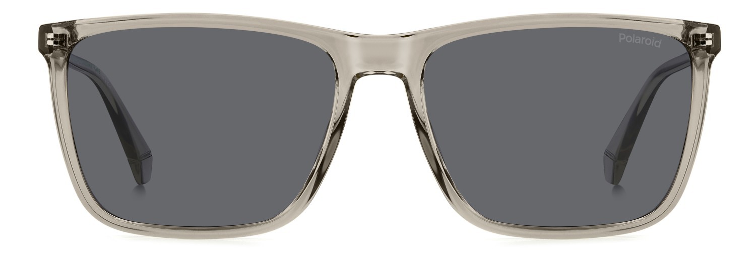 Occhiali da sole Polaroid Pld 4180/S 207850 10A M9 colore beige forma rettangolare lenti grey polarized