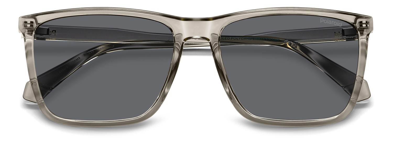 Occhiali da sole Polaroid Pld 4180/S 207850 10A M9 colore beige forma rettangolare lenti grey polarized