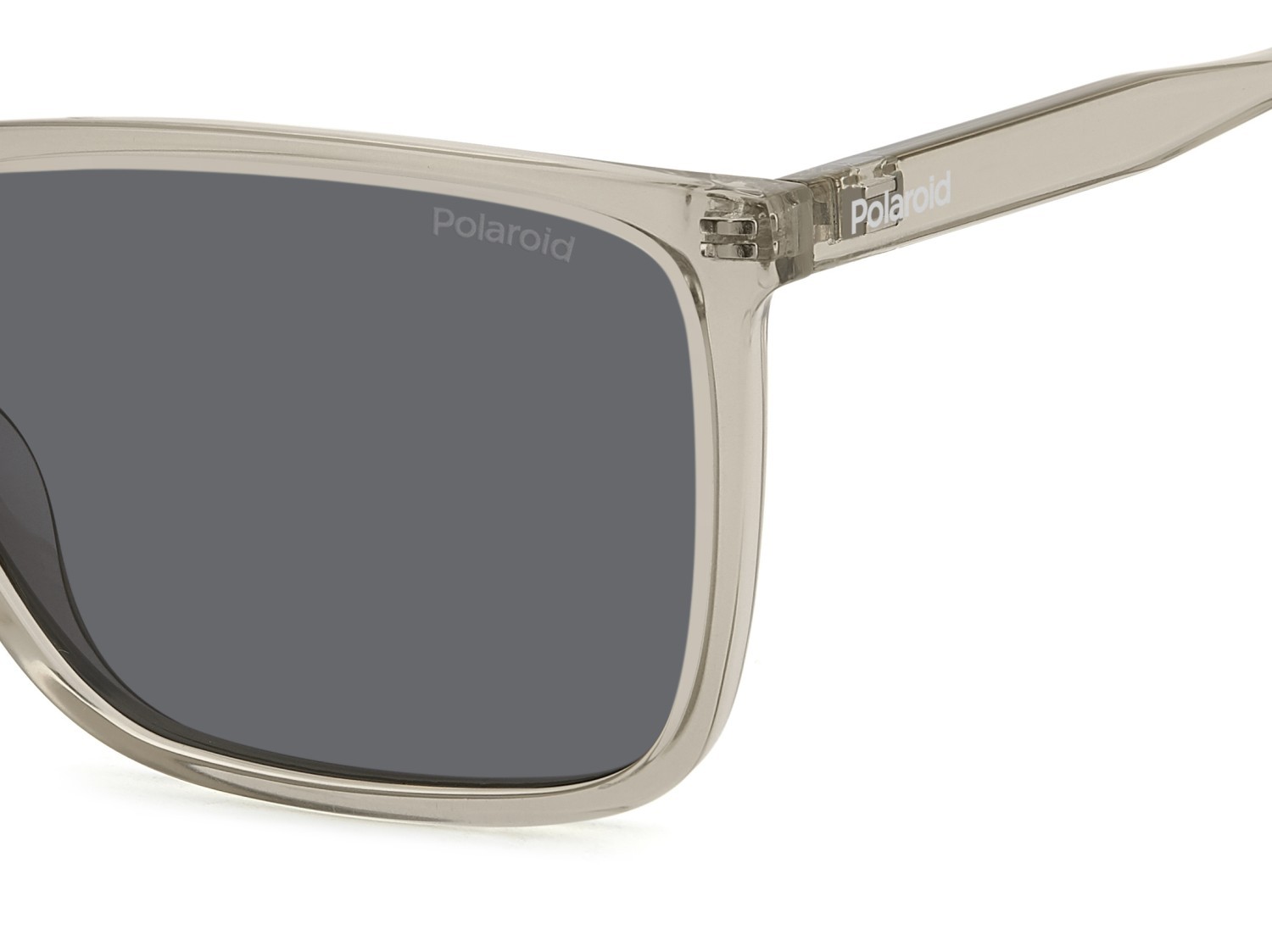 Occhiali da sole Polaroid Pld 4180/S 207850 10A M9 colore beige forma rettangolare lenti grey polarized