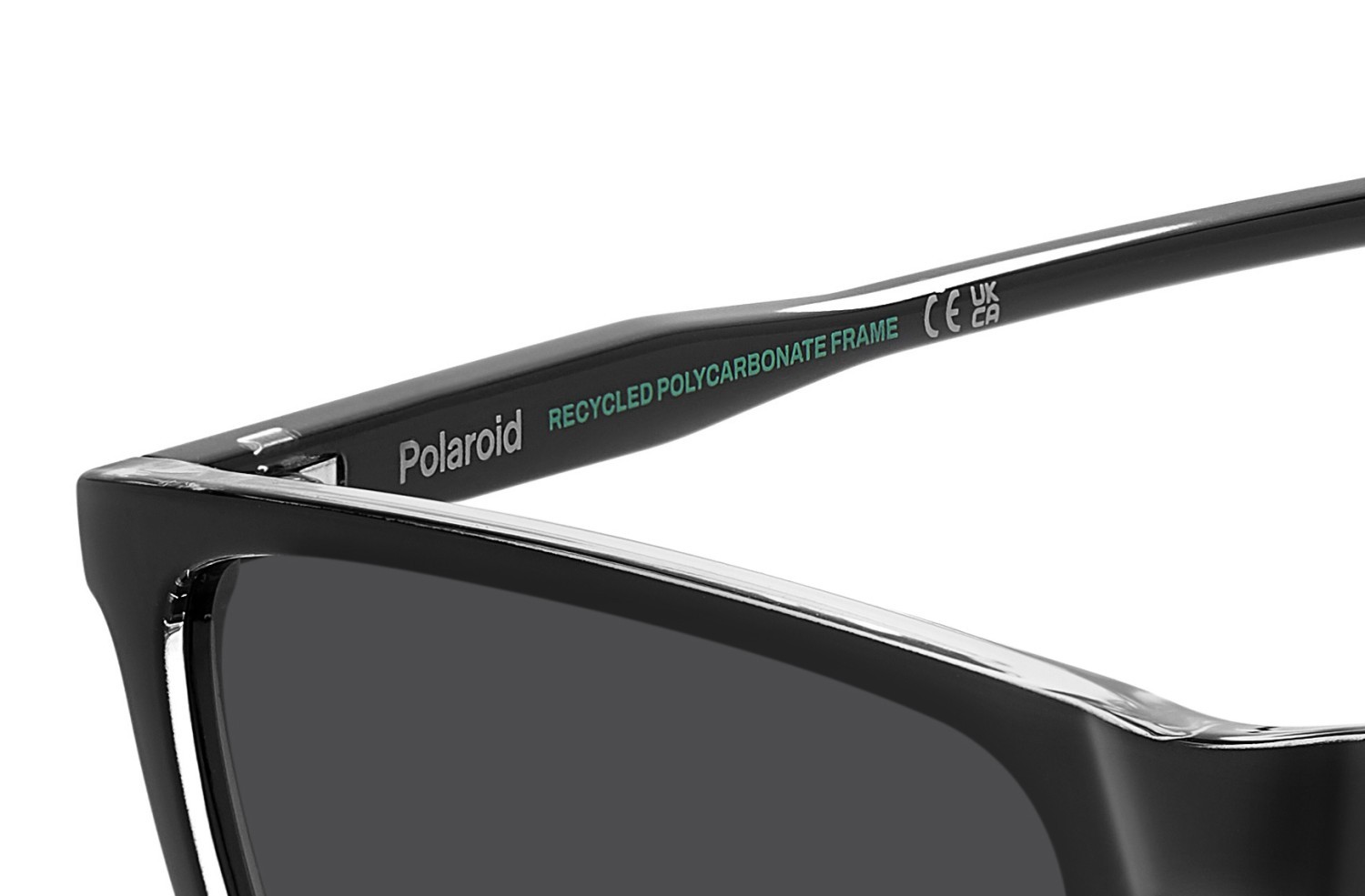 Sunglasses Polaroid Pld 4180/S 207850 7C5 M9 color black crystal shape rectangle lenses grey polarized