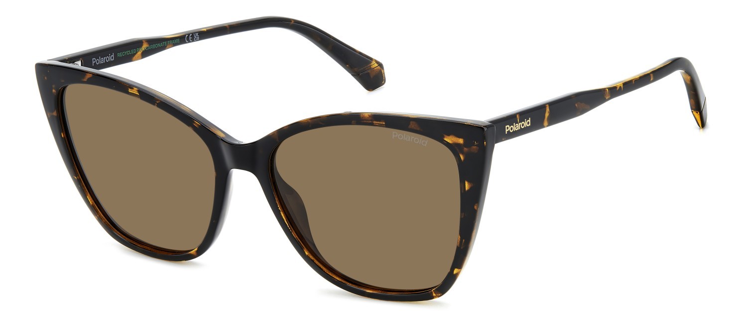 Sunglasses Polaroid Pld 4181/S 207851 086 SP color havana shape rectangle lenses bronze polarized