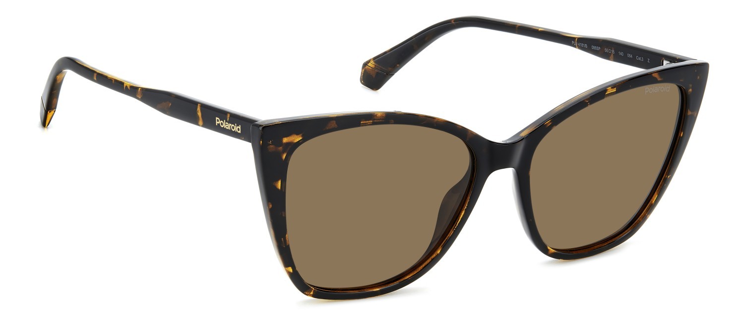 Sunglasses Polaroid Pld 4181/S 207851 086 SP color havana shape rectangle lenses bronze polarized