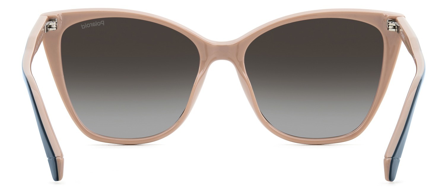 Sunglasses Polaroid Pld 4181/S 207851 DB1 LA color teal pink shape rectangle lenses brown shaded polarized