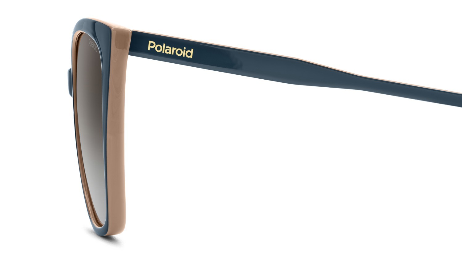 Sunglasses Polaroid Pld 4181/S 207851 DB1 LA color teal pink shape rectangle lenses brown shaded polarized