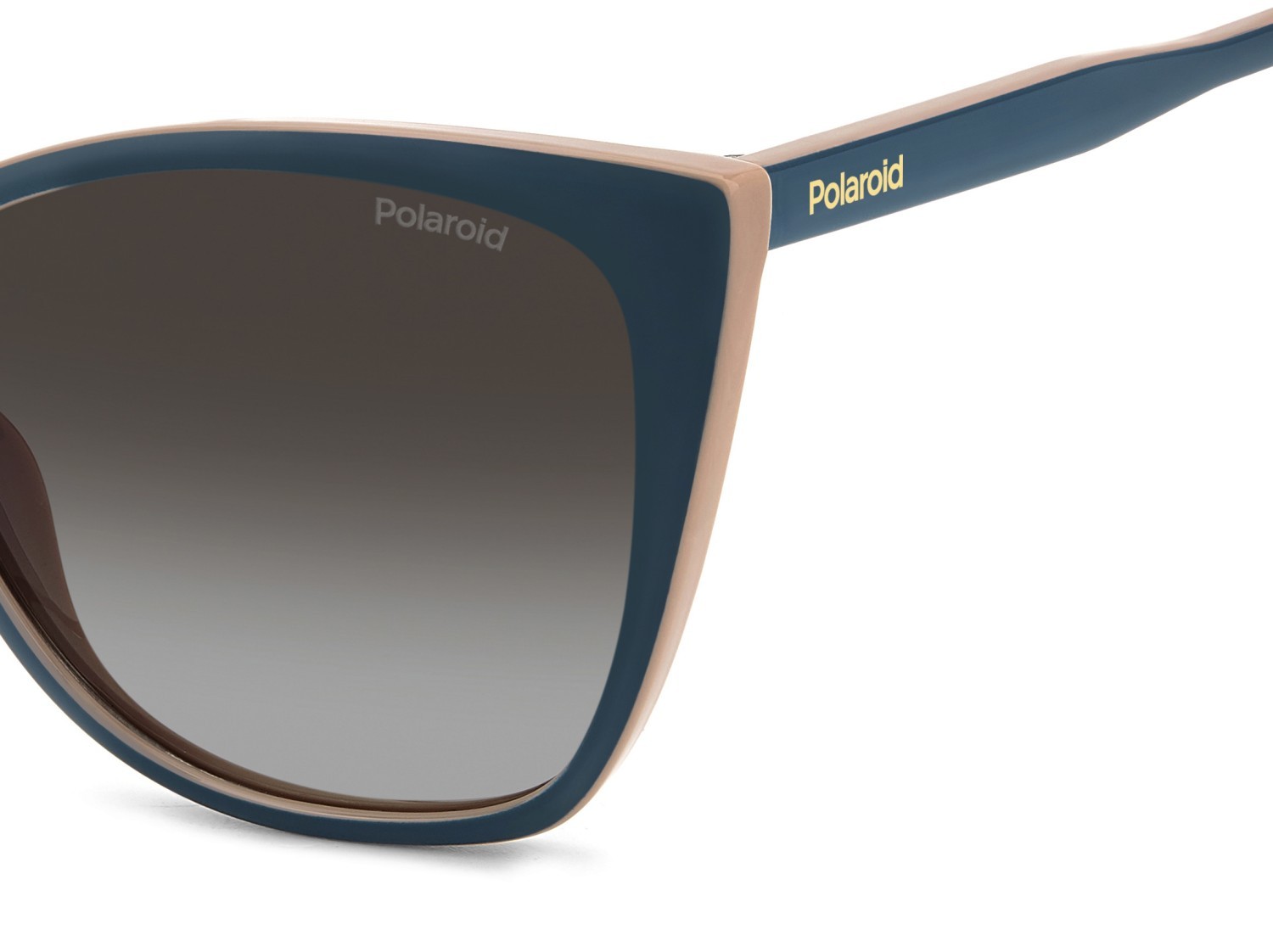 Sunglasses Polaroid Pld 4181/S 207851 DB1 LA color teal pink shape rectangle lenses brown shaded polarized