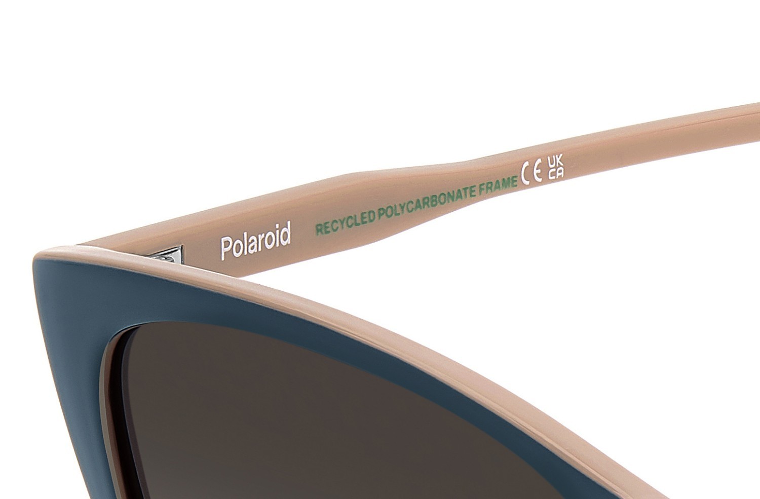 Sunglasses Polaroid Pld 4181/S 207851 DB1 LA color teal pink shape rectangle lenses brown shaded polarized