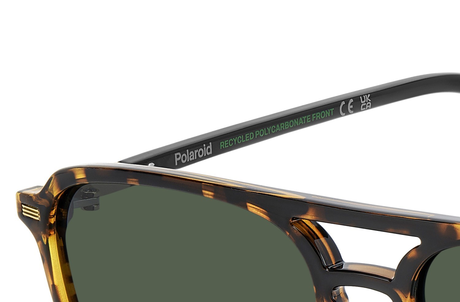 Sunglasses Polaroid Pld 4182/S 207852 086 UC color havana shape rectangle lenses green polarized