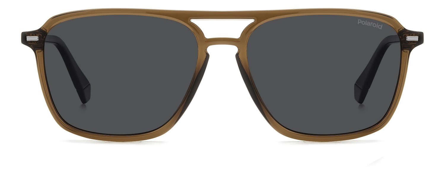 Sunglasses Polaroid Pld 4182/S 207852 09Q M9 color brown shape rectangle lenses grey polarized