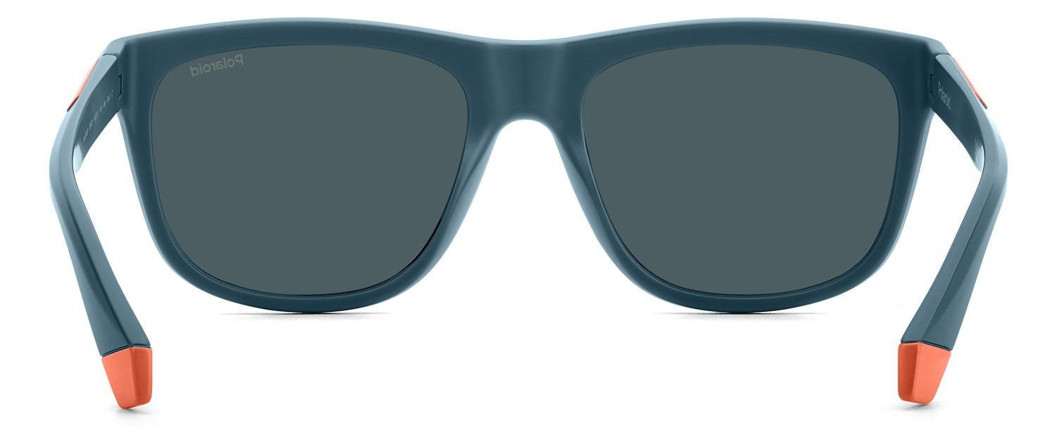 Sunglasses Polaroid Pld 2163/S 207854 5BF OZ color matte petrol shape rectangle lenses red multilayer polarized