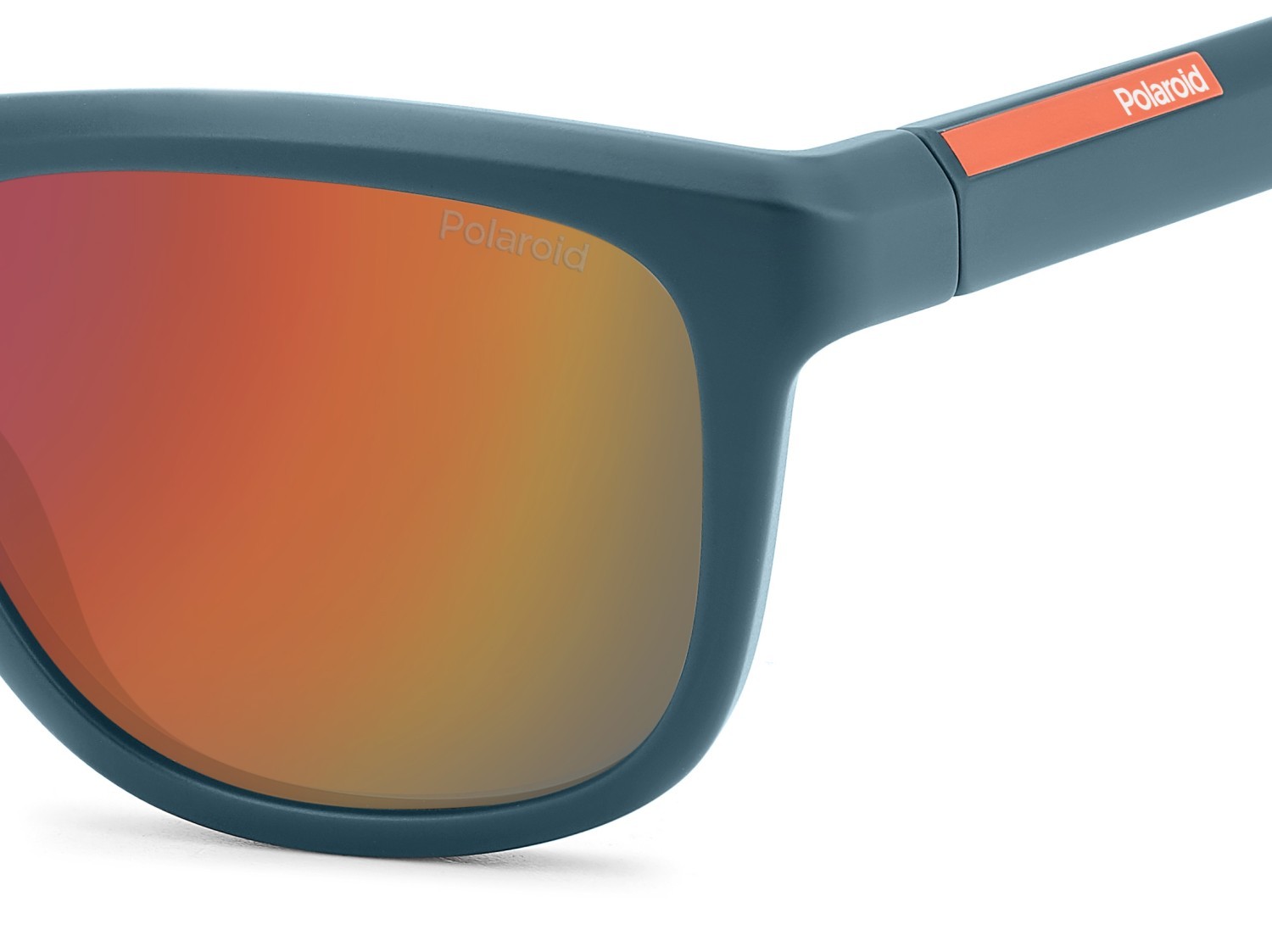 Sunglasses Polaroid Pld 2163/S 207854 5BF OZ color matte petrol shape rectangle lenses red multilayer polarized