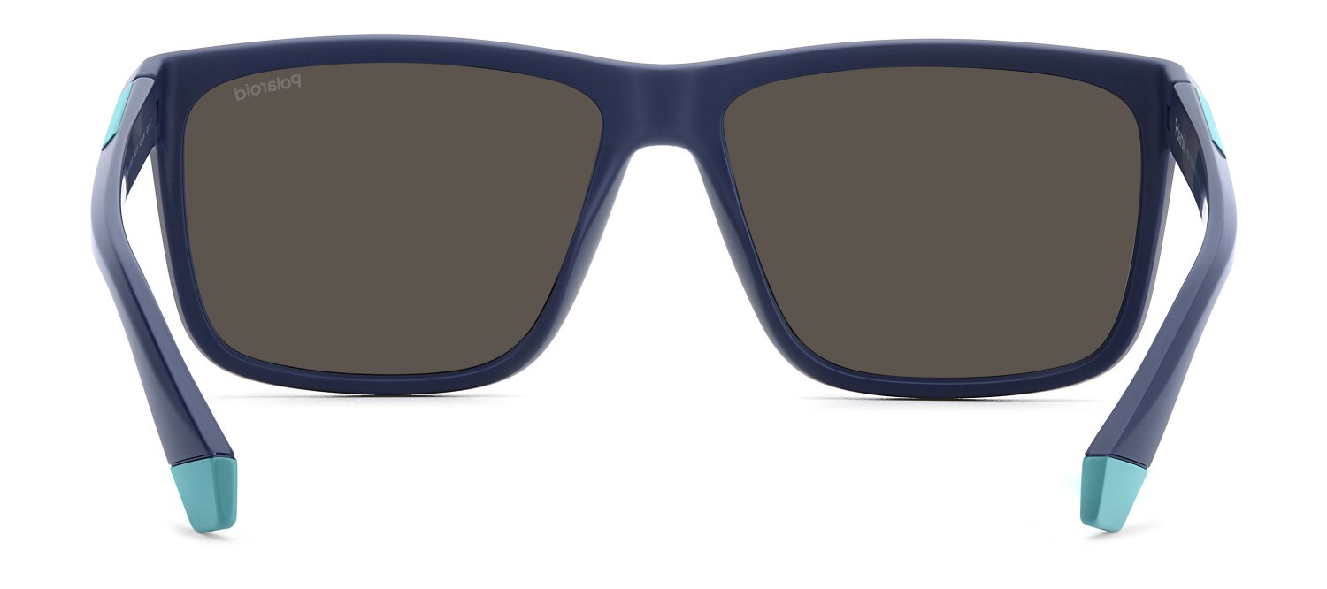 Sunglasses Polaroid Pld 2164/S 207855 FLL 5X color matte blue shape rectangle lenses blue mirror polarized