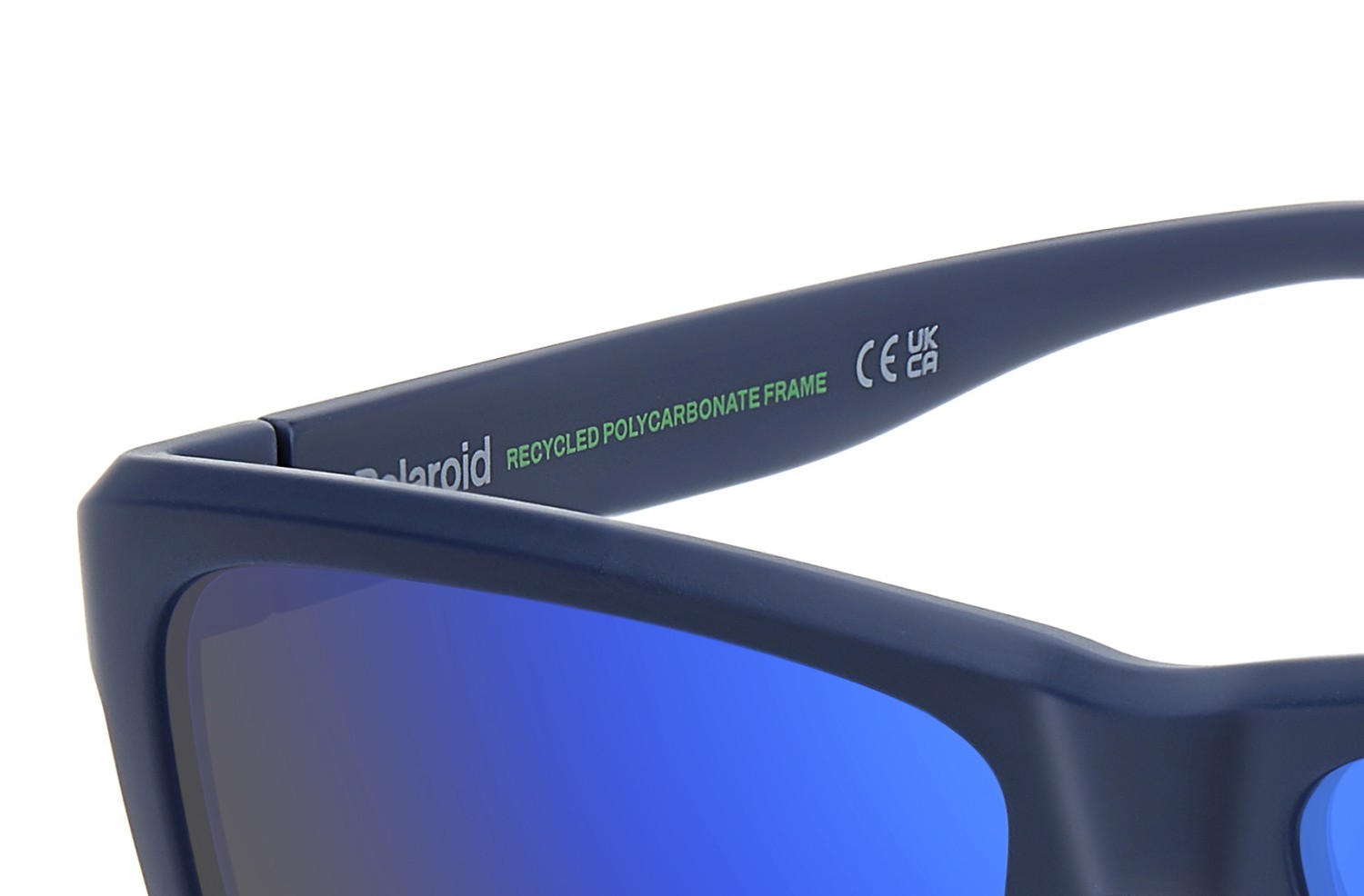 Sunglasses Polaroid Pld 2164/S 207855 FLL 5X color matte blue shape rectangle lenses blue mirror polarized