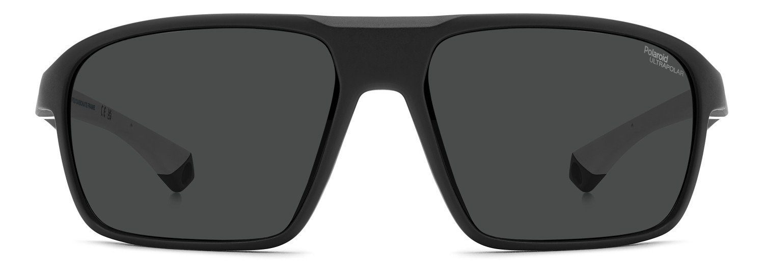 Occhiali da sole Polaroid Pld 7058/S 207856 003 E3 colore matte black forma rettangolare lenti grey polarized high contrast