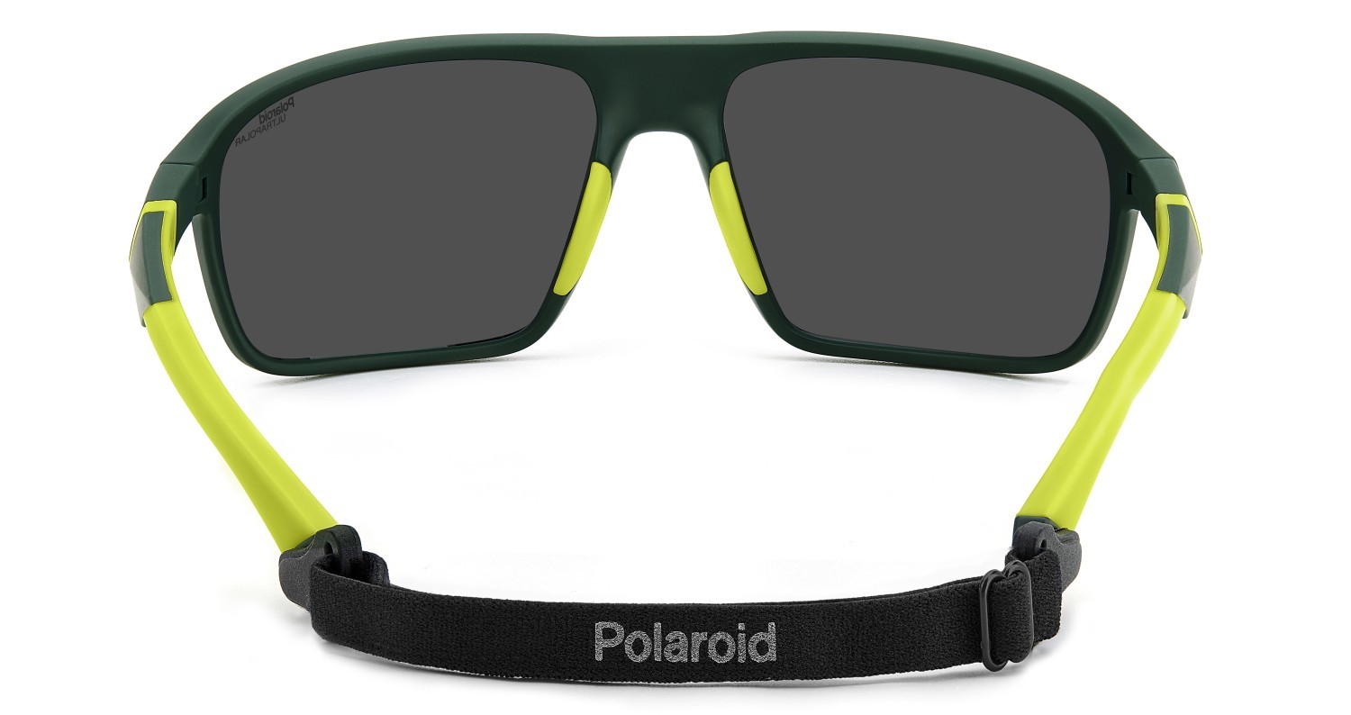 Sonnenbrillen Polaroid Pld 7058/S 207856 DLD 78 farbe matte green form rechteckig gläser green mirror polarized hightcontrast
