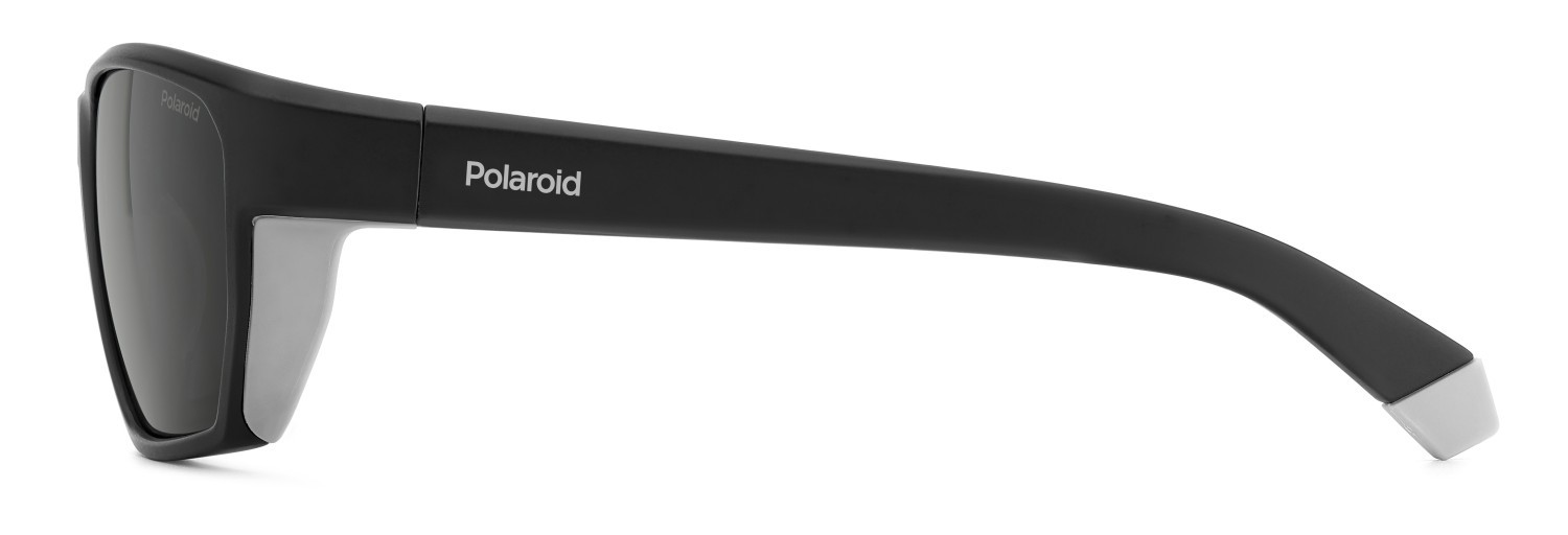 Sunglasses Polaroid Pld 7057/S 207859 003 M9 color matte black shape rectangle lenses grey polarized