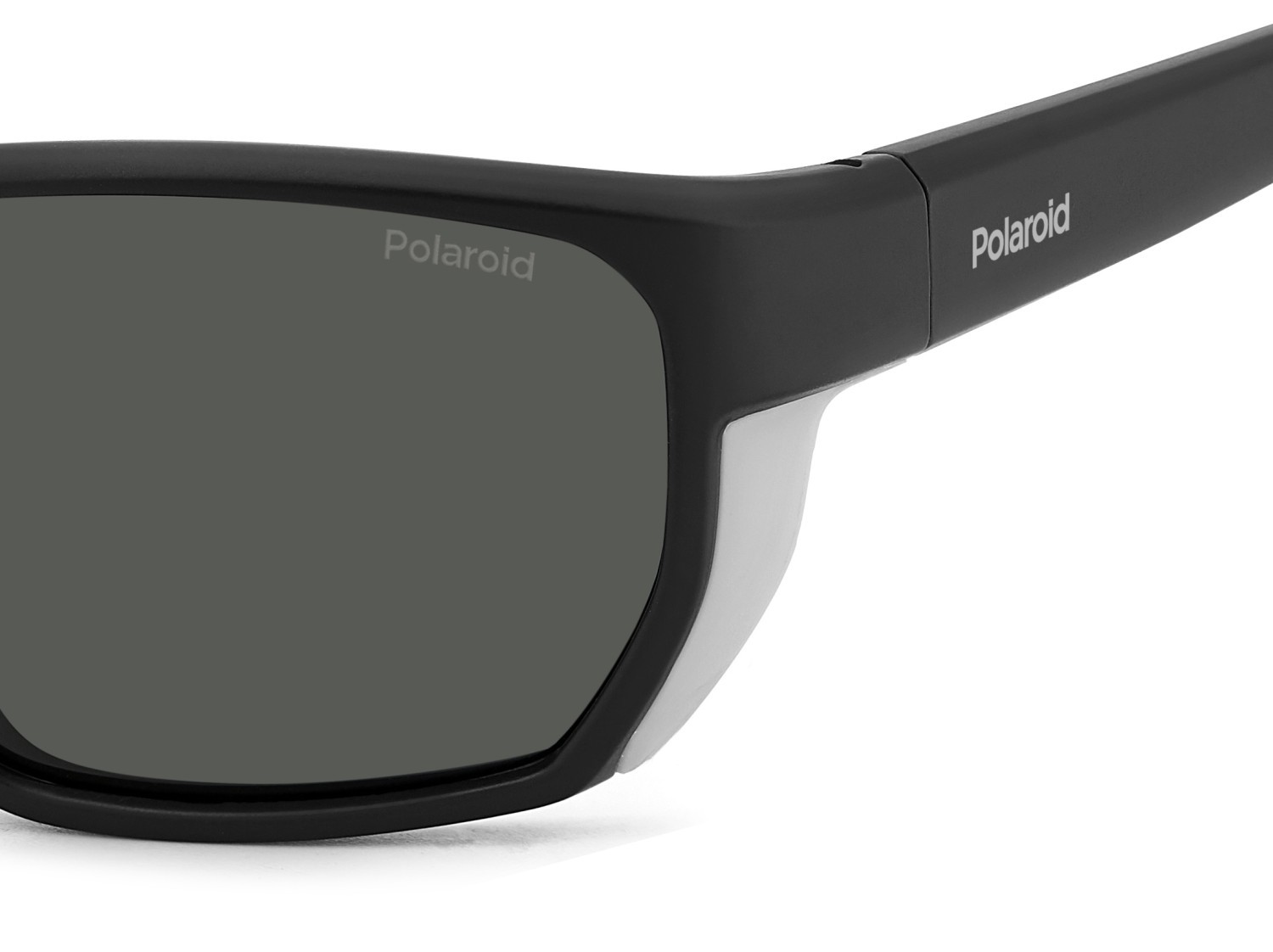 Sunglasses Polaroid Pld 7057/S 207859 003 M9 color matte black shape rectangle lenses grey polarized