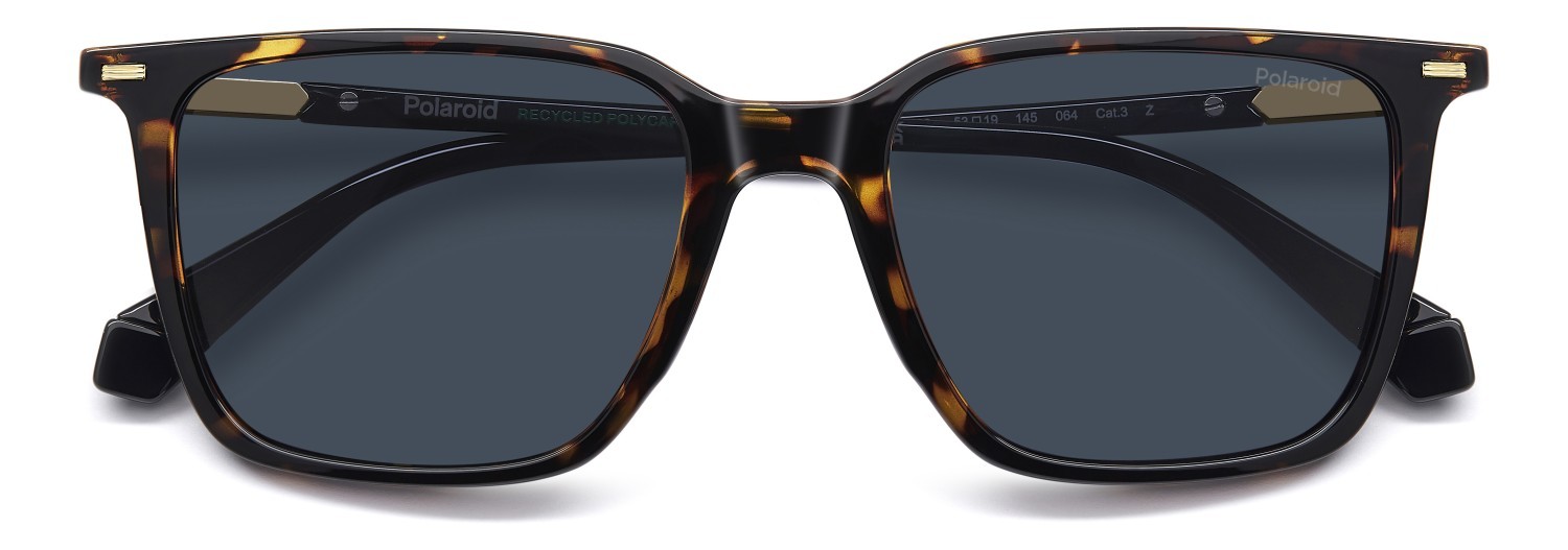 Sunglasses Polaroid Pld 4183/S 207860 086 C3 color havana shape rectangle lenses blue polarized