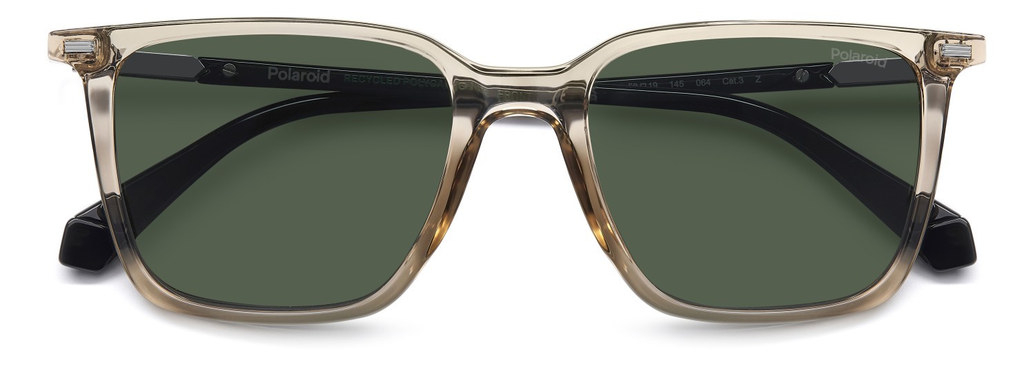 Sonnenbrillen Polaroid Pld 4183/S 207860 10A UC farbe beige form rechteckig gläser green polarized