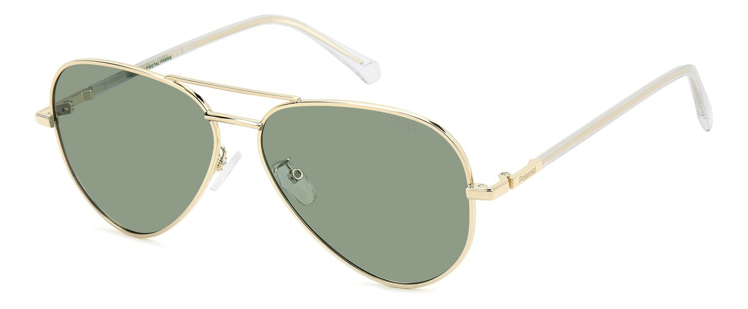 Sonnenbrillen Polaroid Pld 4186/G 207861 J5G UC farbe gold form aviator gläser green polarized