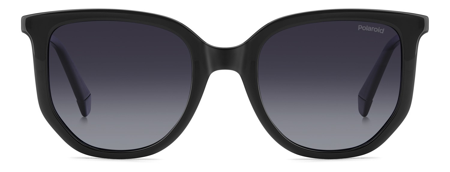 Sunglasses Polaroid Pld 4185/S 207862 807 WJ color black shape rectangle lenses grey shaded polarized
