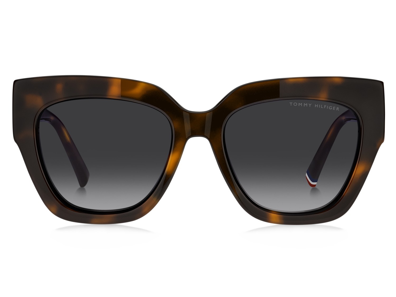Occhiali da sole Tommy Hilfiger Th 2223/S 207863 086 9O colore havana forma quadrato lenti dark grey shaded