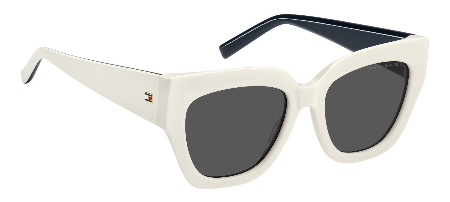 Sonnenbrillen Tommy Hilfiger Th 2223/S 207863 SZJ IR farbe ivory form quadratisch gläser grey