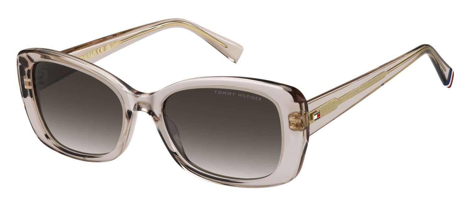 Sunglasses Tommy Hilfiger Th 2225/S 207865 FWM HA color nude shape rectangle lenses brown shaded