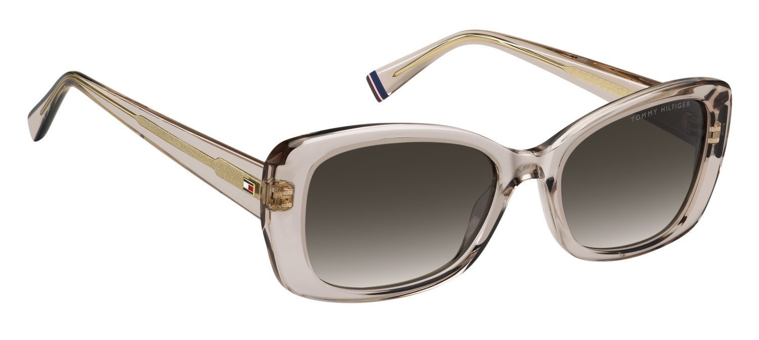 Sunglasses Tommy Hilfiger Th 2225/S 207865 FWM HA color nude shape rectangle lenses brown shaded