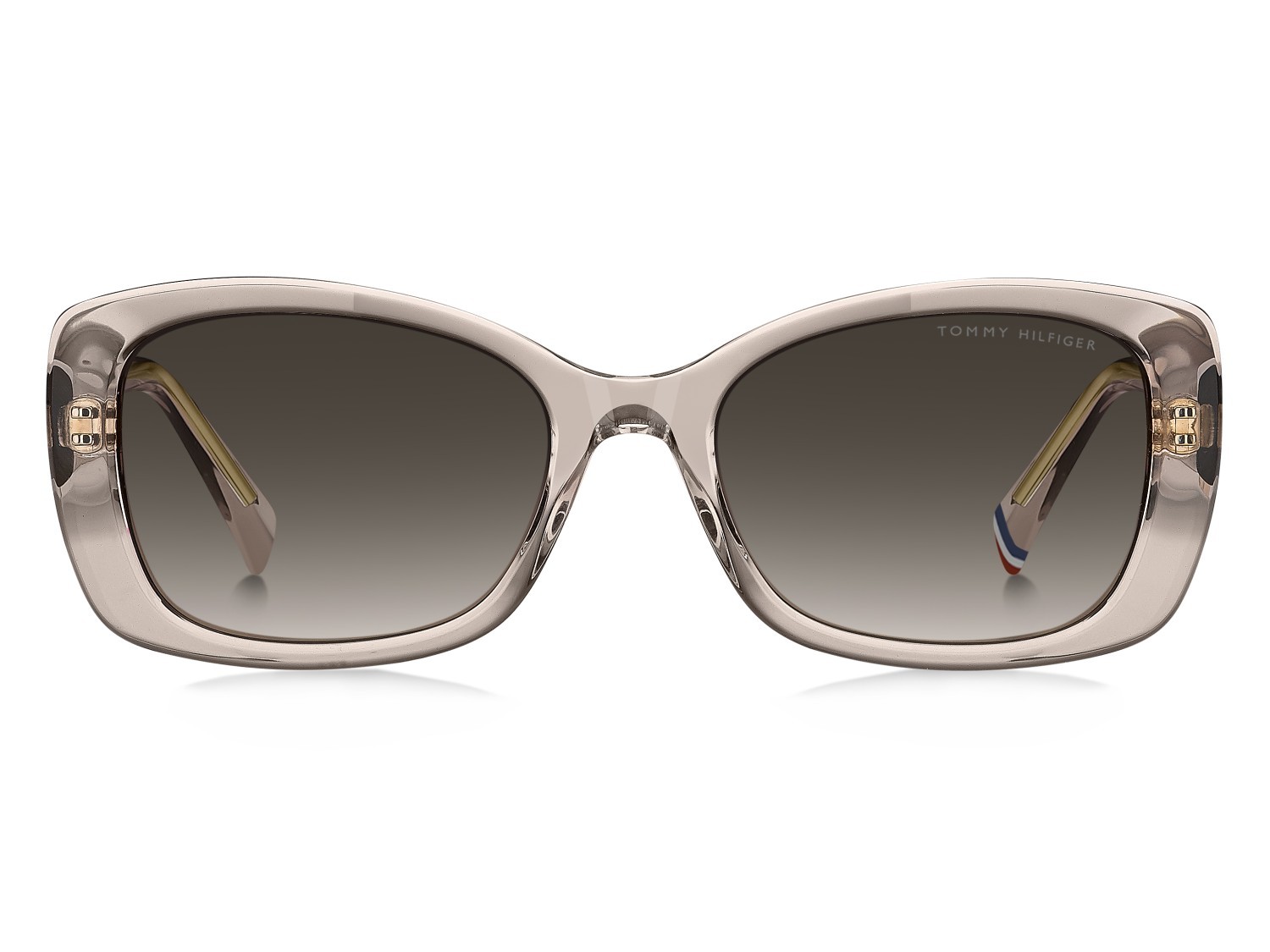 Sunglasses Tommy Hilfiger Th 2225/S 207865 FWM HA color nude shape rectangle lenses brown shaded