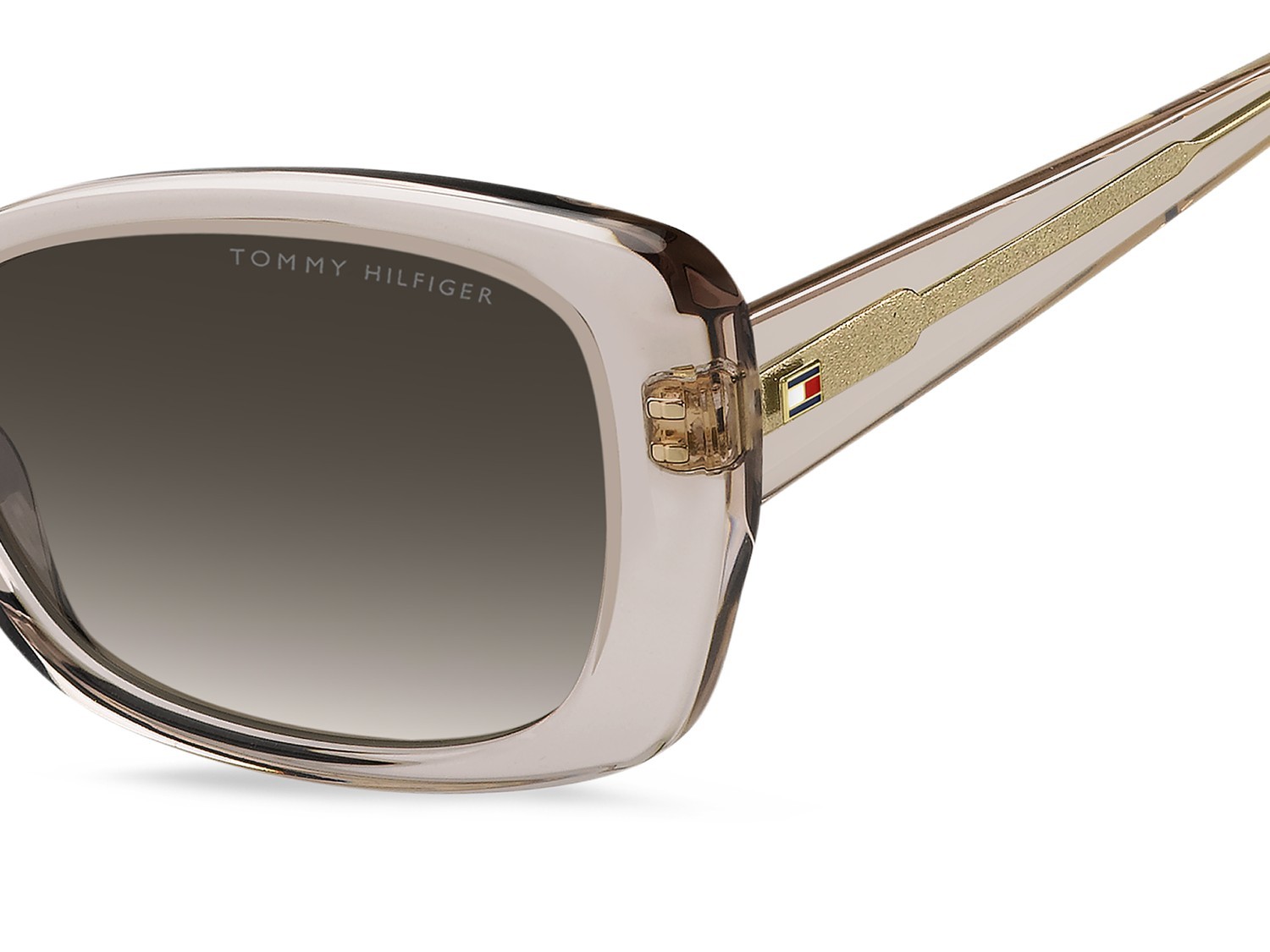 Sunglasses Tommy Hilfiger Th 2225/S 207865 FWM HA color nude shape rectangle lenses brown shaded