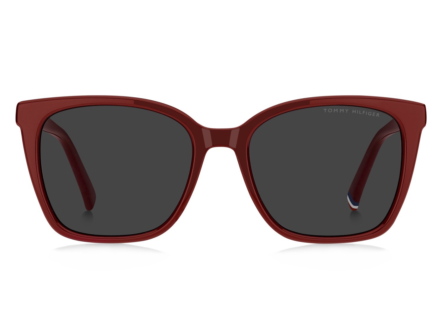Occhiali da sole Tommy Hilfiger Th 2226/S 207866 LHF IR colore burgundy forma rettangolare lenti grey