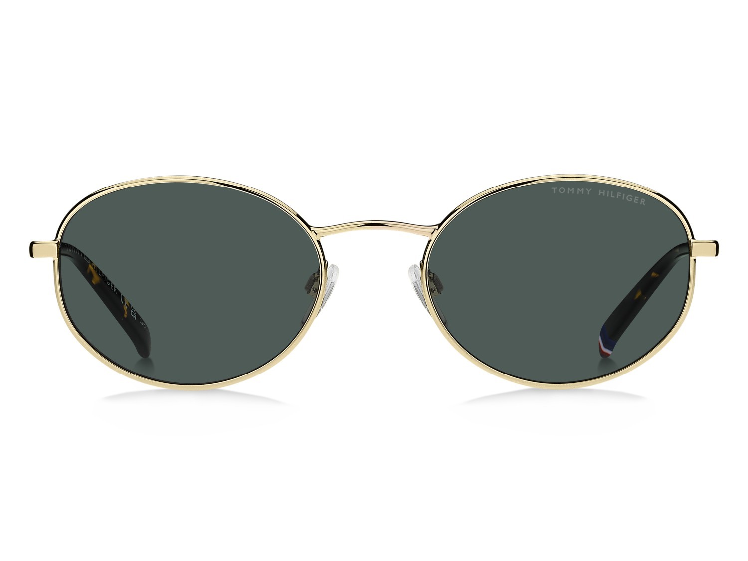 Sunglasses Tommy Hilfiger Th 2219/S 207867 J5G QT color gold shape oval lenses green