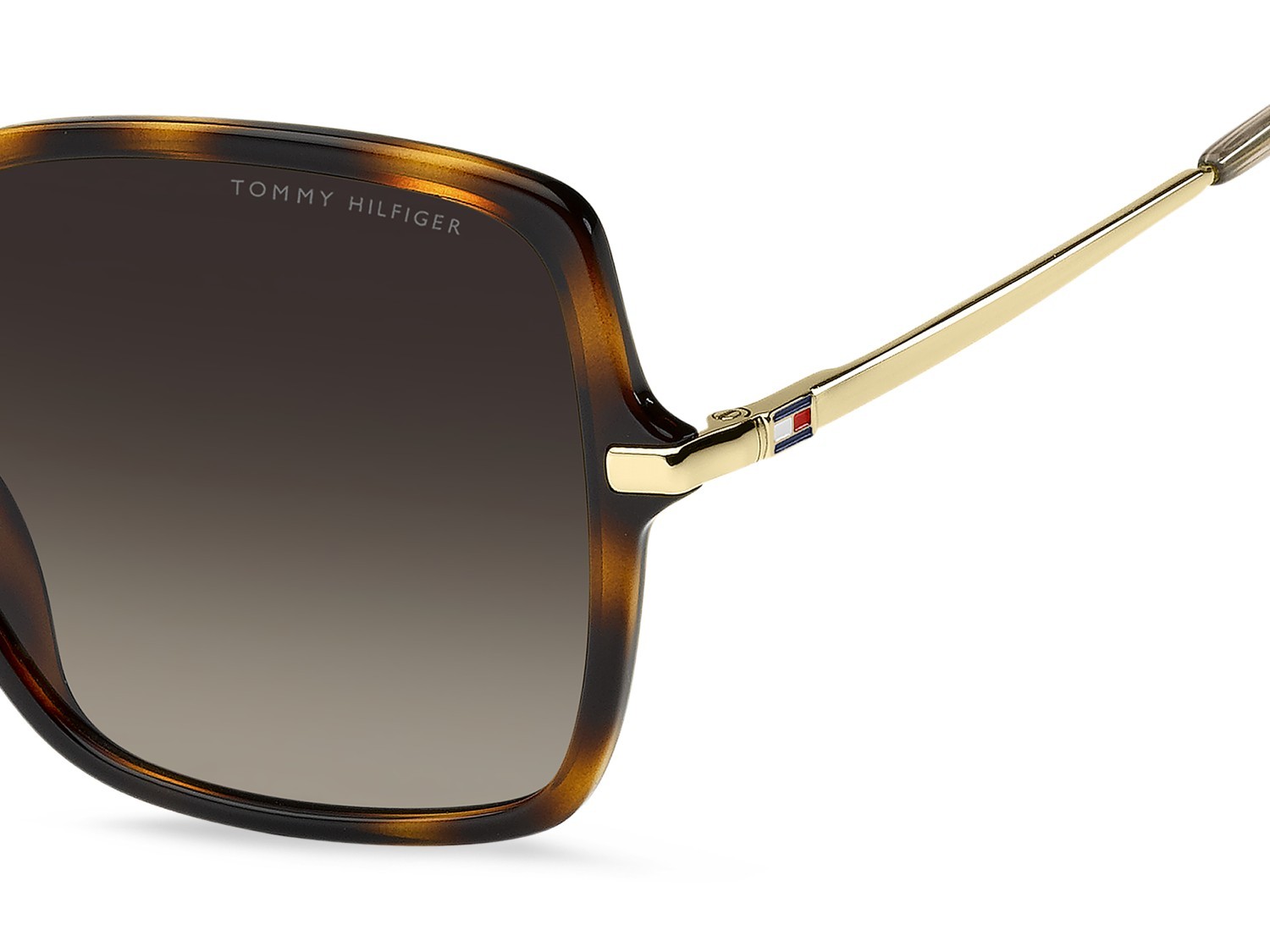 Occhiali da sole Tommy Hilfiger Th 2220/S 207868 086 HA colore havana forma quadrato lenti brown shaded
