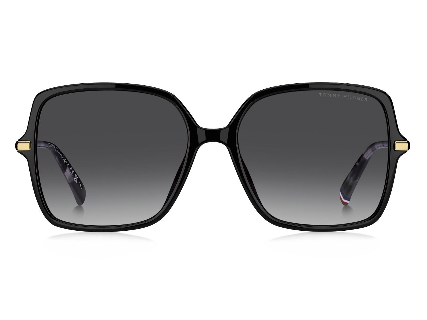 Occhiali da sole Tommy Hilfiger Th 2220/S 207868 807 9O colore black forma quadrato lenti dark grey shaded