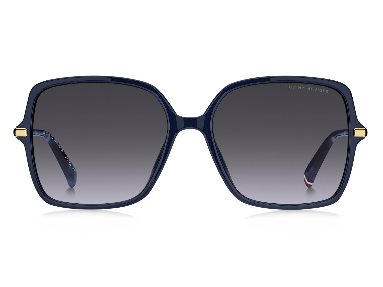 Occhiali da sole Tommy Hilfiger Th 2220/S 207868 PJP 08 colore blue forma quadrato lenti dk blue shaded