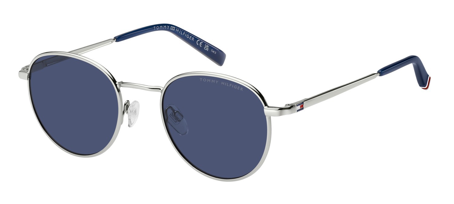 Sunglasses Tommy Hilfiger Th 2217/S 207869 010 KU color palladium shape pantos lenses blue