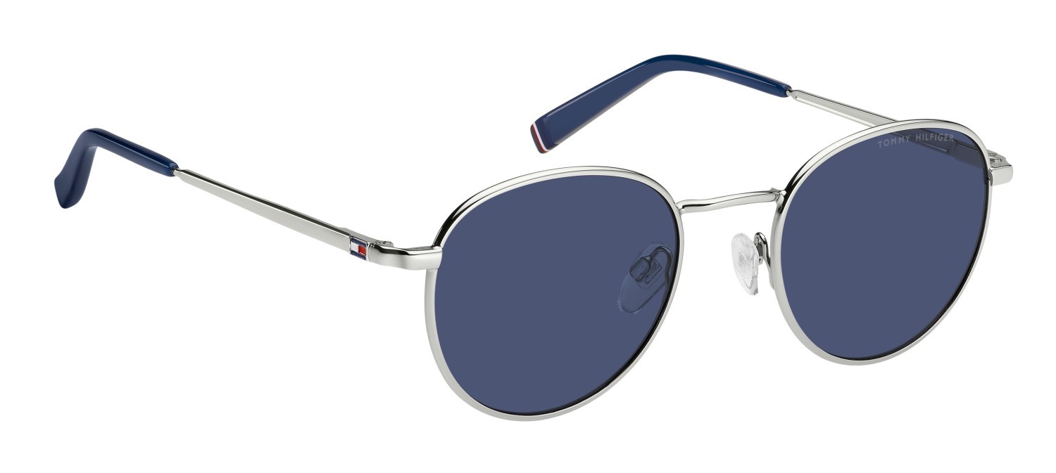 Sunglasses Tommy Hilfiger Th 2217/S 207869 010 KU color palladium shape pantos lenses blue
