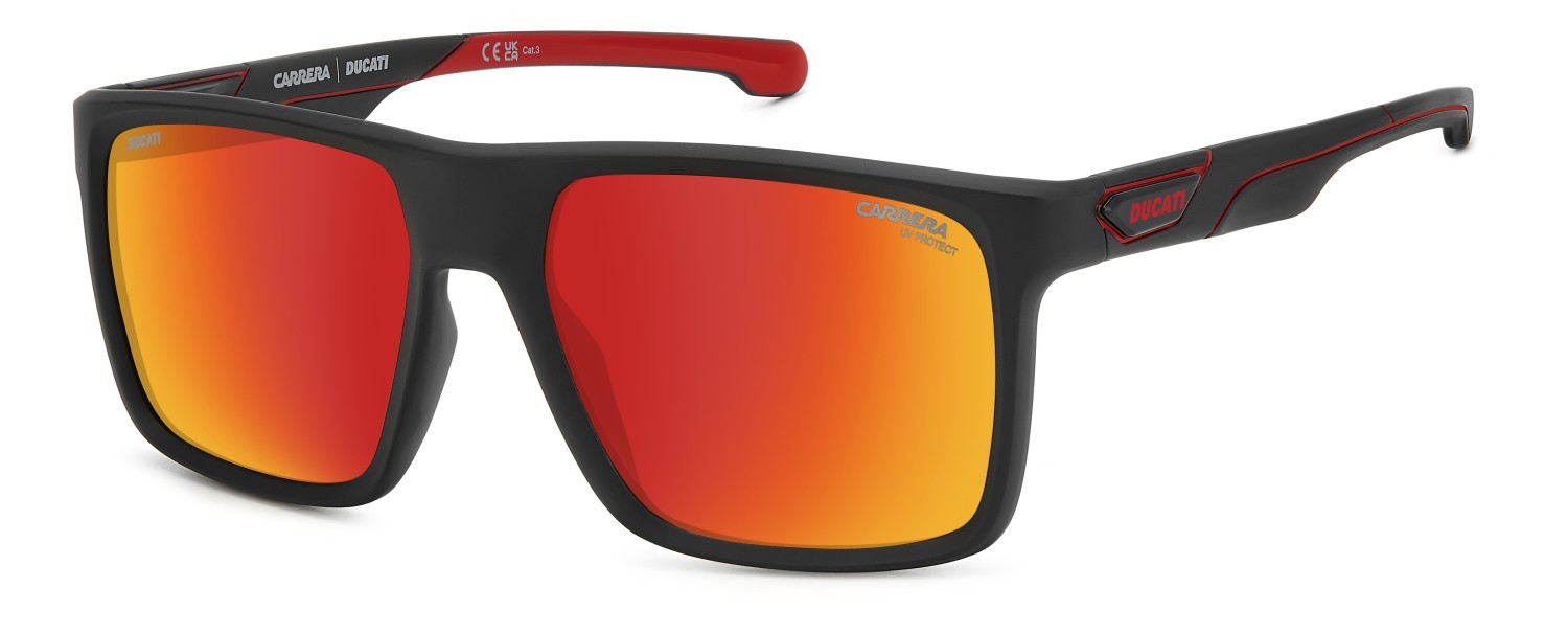 Sonnenbrillen Carrera Ducati Carduc 049/S 207874 003 UZ farbe matte black form rechteckig gläser red multilayer
