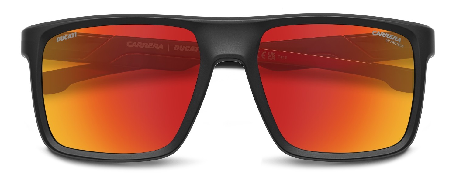 Sonnenbrillen Carrera Ducati Carduc 049/S 207874 003 UZ farbe matte black form rechteckig gläser red multilayer