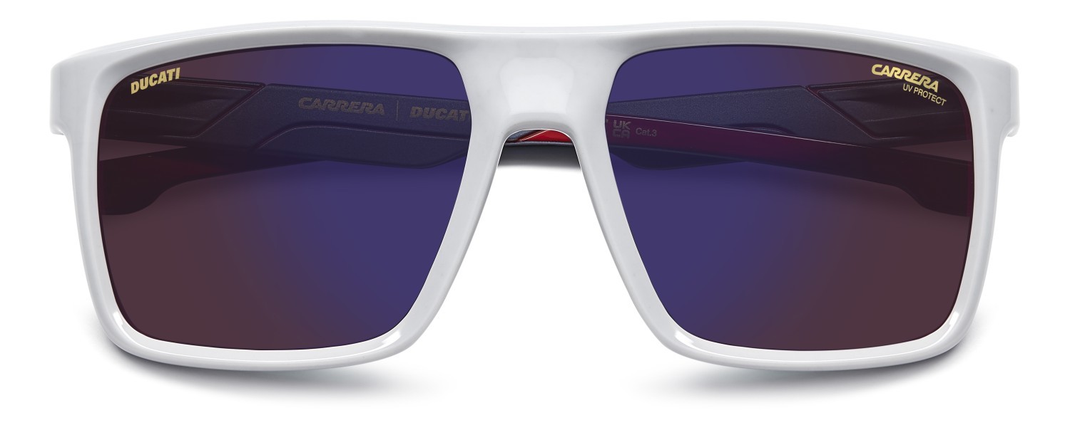 Sonnenbrillen Carrera Ducati Carduc 049/S 207874 268 Z0 farbe grey red form rechteckig gläser blue multilayer