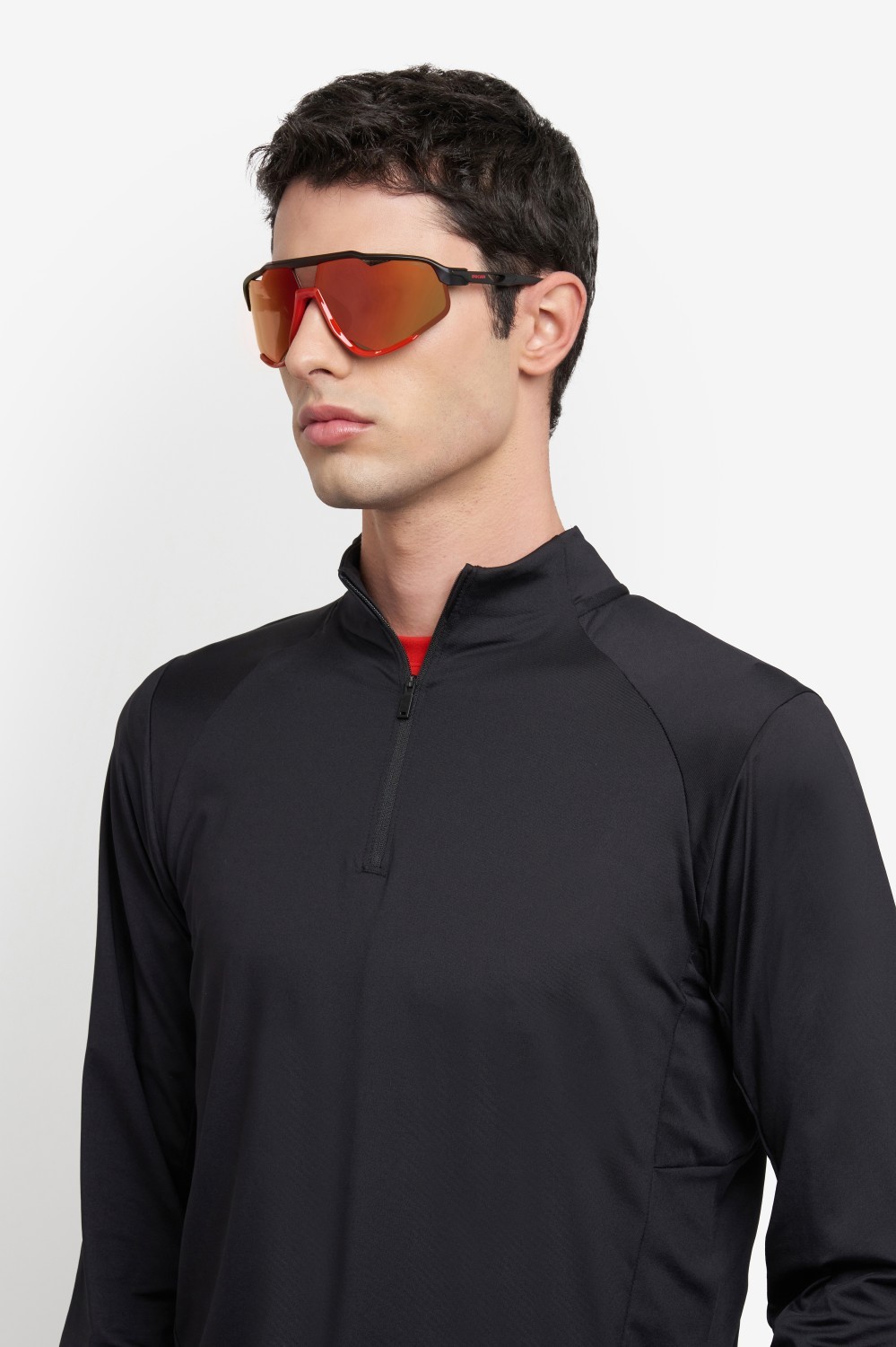 Occhiali da sole Carrera Ducati Carduc 055/S 207878 BLX UZ colore matte black red forma rettangolare lenti red multilayer