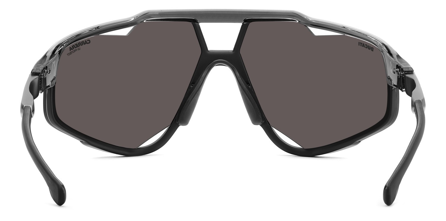 Sunglasses Carrera Ducati Carduc 055/S 207878 KB7 XT color grey shape rectangle lenses blu sky mirror