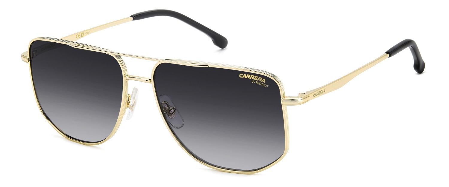 Sonnenbrillen Carrera 355/S 207881 RHL 9O farbe gold black_ form rechteckig gläser dark grey shaded